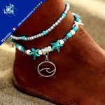 Bracelet de cheville vague
