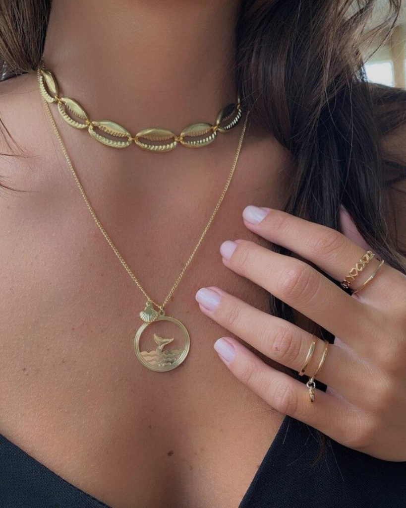 Collier coquillage queue de baleine