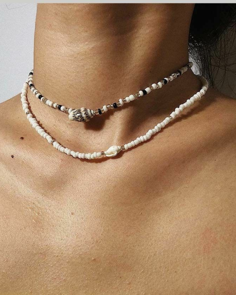 Collier coquillage bali