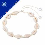 Collier coquillage blanc